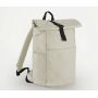 PREMIUM RECYCLED ROLL TOP BACKPACK, NATURAL STONE, One size, BAG BASE
