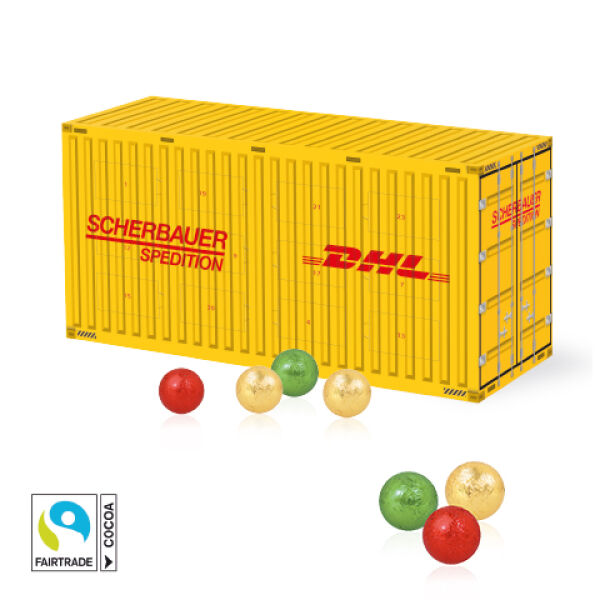3D Adventskalender Container Chocolade