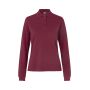 Poloshirt met lange mouw | stretch | dames - Bordeaux, XS