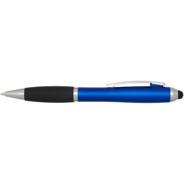 Nash RCS balpen met stylus van gerecycled plastic met gekleurde behuizing en zwarte grip (zwarte inkt) - Koningsblauw Nash RCS balpen met stylus van gerecycled plastic met gekleurde behuizing en zwarte grip (zwarte inkt) - Koningsblauw