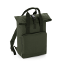 Rugzak met dubbel hengsel Olive Green One Size Rugzak met dubbel hengsel Olive Green One Size