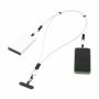 Lanyard 2-in-1 GRS RPET Load & Sync USB Cable - wit Lanyard 2-in-1 GRS RPET Load & Sync USB Cable - wit