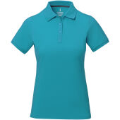 Calgary damespolo met korte mouwen - Aqua - 2XL