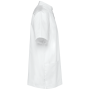 Herenoverhemd van polykatoen met drukknopen White 4XL