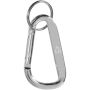 Timor RCS-sleutelhanger van gerecycled aluminium met karabijnhaak - Zilver Timor RCS-sleutelhanger van gerecycled aluminium met karabijnhaak - Zilver