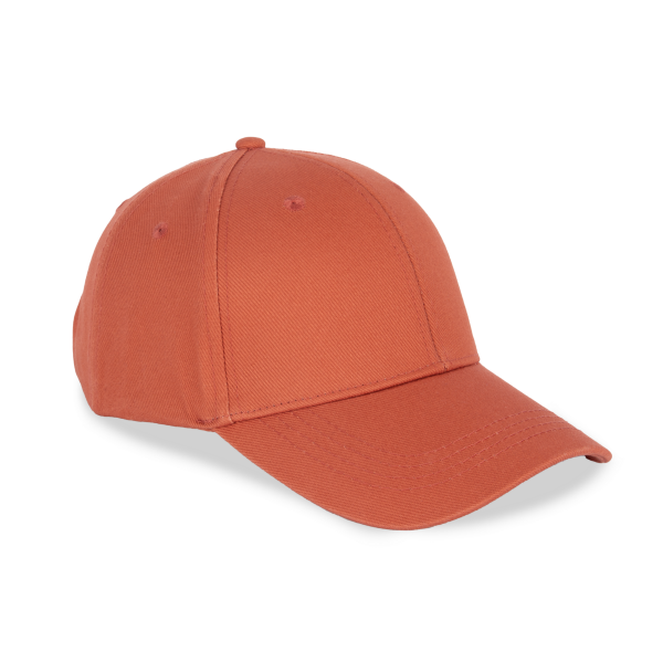 Ecologische uniseks pet met 6 panelen Burnt Brick One Size Ecologische uniseks pet met 6 panelen Burnt Brick One Size