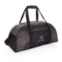 AWARE™ reflektierende RPET Wochenendtasche, schwarz