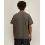 Reeser - Heavy gerecycled katoen blend T-overhemd met een modern look - Mosstone (3XL)