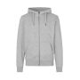 CORE hoodie | met rits - Grijs gemêleerd, 3XL