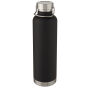 Thor 1  liter koper vacuüm geïsoleerde drinkfles - Zwart