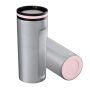Thermobeker RETUMBLER-mySTEELONE - lichtmagenta, roze, zilver, wit