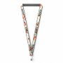 Polyester keycord met gesublimeerde satijnen overlay