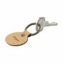 Recycled Leather Keyring Round sleutelhanger
