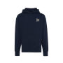 IQONIQ Yoho gerecycled katoen relaxed hoodie, donkerblauw (L)