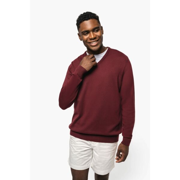 Pull col V homme Red S Pull col V homme Red S