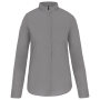 Damesblouse met "Mao" kraag lange mouwen Silver S