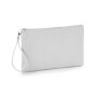 Canvas Wristlet Pouch - Natural/Black - One Size