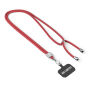 Crossbody, trendy duotone lanyard telefoonhouder van polyester