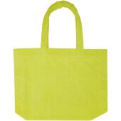 Siam GRS gerecyclede badstof stranddraagtas 13 l - Lime