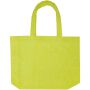 Siam GRS gerecyclede badstof stranddraagtas 13 l - Lime