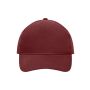 5 Panel Cap Heavy Cotton burgundy one size