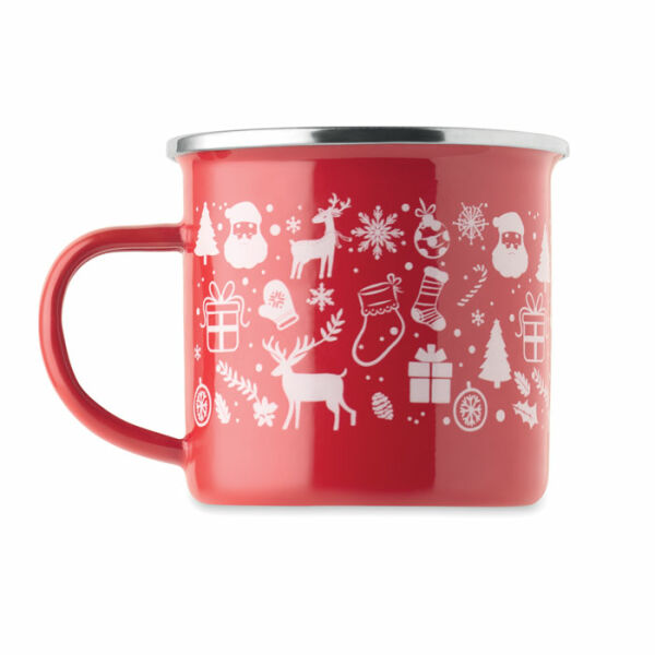 SEASOMEL - Kerst emaille mok 300ml - Rood SEASOMEL - Kerst emaille mok 300ml - Rood