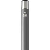 Moneta balpen van gerecycled aluminium (blauwe inkt) - Grijs