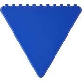 Frosty triangular recycled plastic ice scraper - Koningsblauw