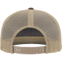 Tweekleurige Retro Truckerpet Mossgreen / Khaki One Size