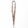 Zeefdruk lanyard van kurk en polyester