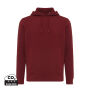 IQONIQ Rila lichtgewicht gerecycled katoen hoodie, bordeauxrood (S)