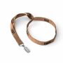 Kurk zeefdruk lanyard