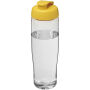 H2O Active® Tempo 700 ml sportfles met flipcapdeksel - Transparant/Geel