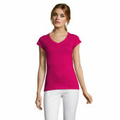 MOON - MOON dames t-shirt 150g - M - Fuchsia