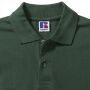 RUS Men Classic Cotton Polo, Bottle Green, S