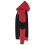 Softshell Capuchon Bicolor Redefined 406118 Black-Brightred XXL