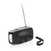 RescueWave noodradio van RCS gerecycled plastic, zwart