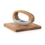 AdHoc RoccaVerde hakmes met snijplank, bruin