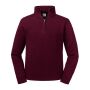 RUS Authentic 1/4 Zip Sweat, Burgundy, 4XL