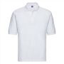 RUS Men Classic Polycotton Polo, White, 4XL
