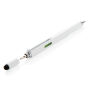 5-in-1 aluminium toolpen, wit