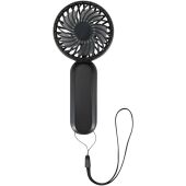 Aervia draagbare ventilator van gerecycled plastic - Zwart Aervia draagbare ventilator van gerecycled plastic - Zwart