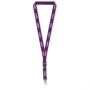 Afneembare polyester lanyard met reflectives Afneembare polyester lanyard met reflectives