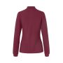 Poloshirt met lange mouw | stretch | dames - Bordeaux, XS