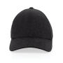 Milo AWARE™ recycled heather 6 paneel cap 200gr, zwart