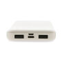 RCS standaard recycled plastic wireless powerbank, wit