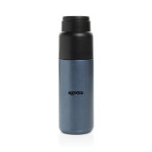 Thermocup RCS recycled geisoleerde fles met beker 500ml, donkerblauw Thermocup RCS recycled geisoleerde fles met beker 500ml, donkerblauw