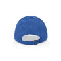 Milo AWARE™ recycled heather 6 paneel cap 200gr, blauw