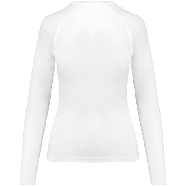 Ladies' long-sleeved sports T-shirt White XL Ladies' long-sleeved sports T-shirt White XL