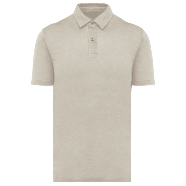 Linnen herenpolo